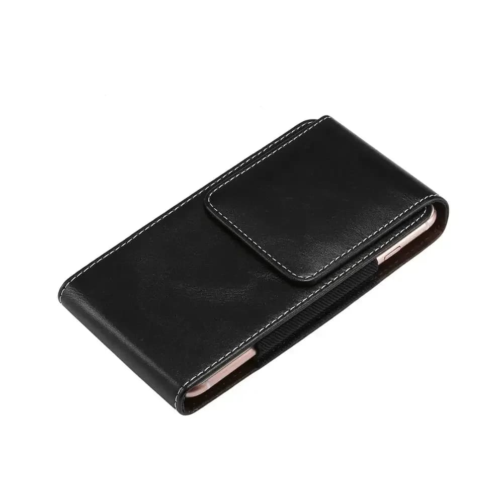 Marsupio Custodia universale per iPhone 13 12 Mini 16 15 14 11 Pro XS Max XR X 8 7 Plus SE Custodia con clip da cintura Custodia in pelle Pu