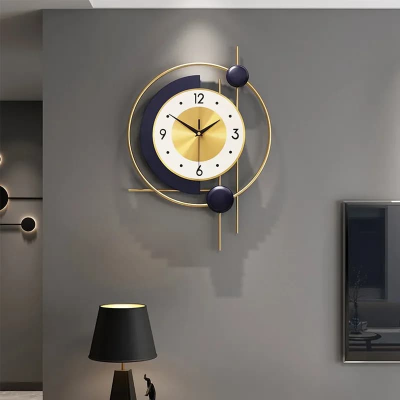 Orologio da Parete Artistico per Soggiorno, Design Premium Giovanile con Lancette Uniche, Meccanismo Reloj Pared, Arredamento Casa