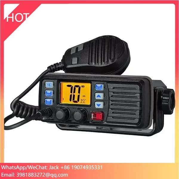Radio Mobile Impermeabile IP67 RS-507M 25W con Display Grande, Radio VHF Marina per Imbarcazioni, Stazione Walkie Talkie POC