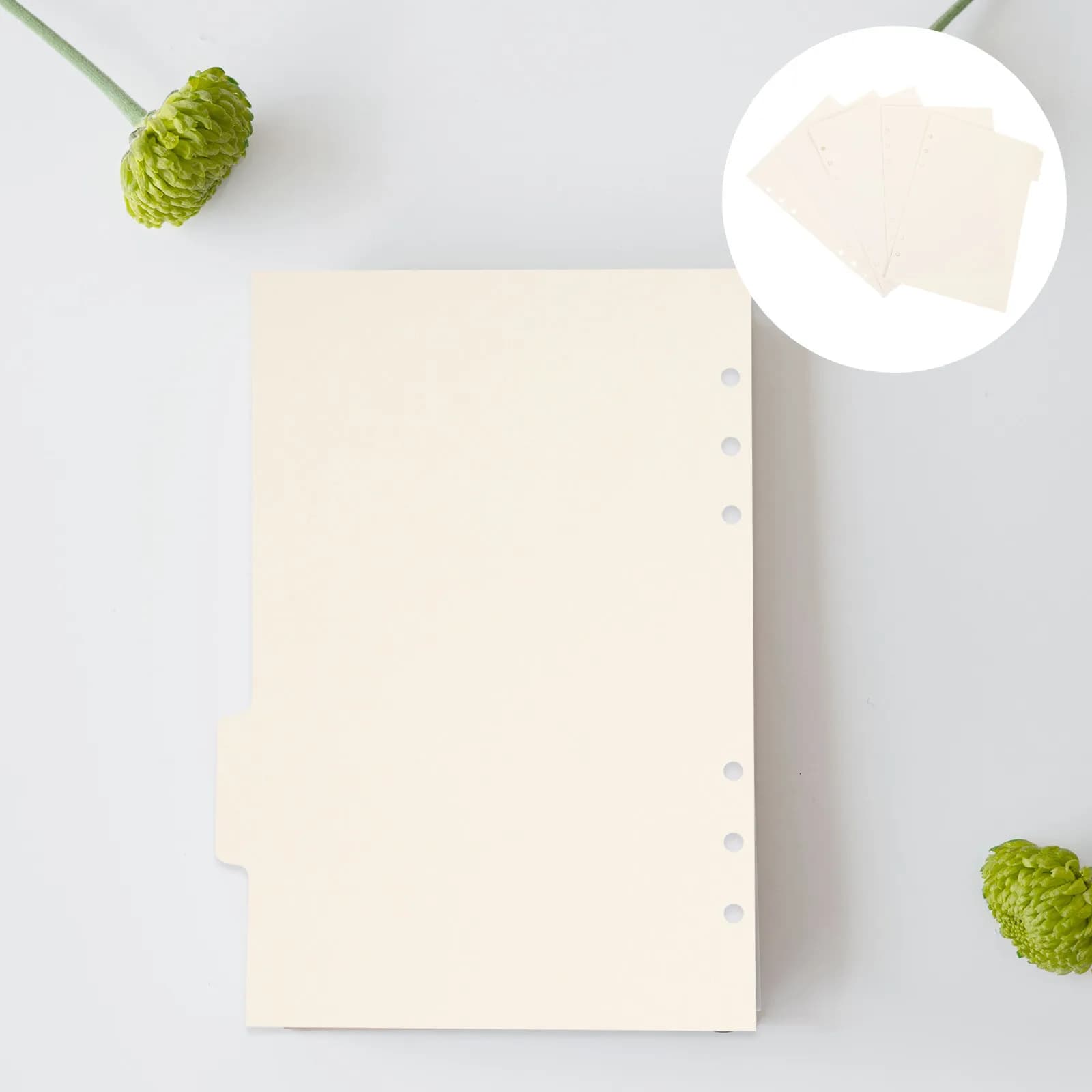 15 divisori per raccoglitori con etichette indice in carta per quaderni A5, organizer per agenda, con etichette scrivibili, per uso in ufficio, per la separazione dei documenti