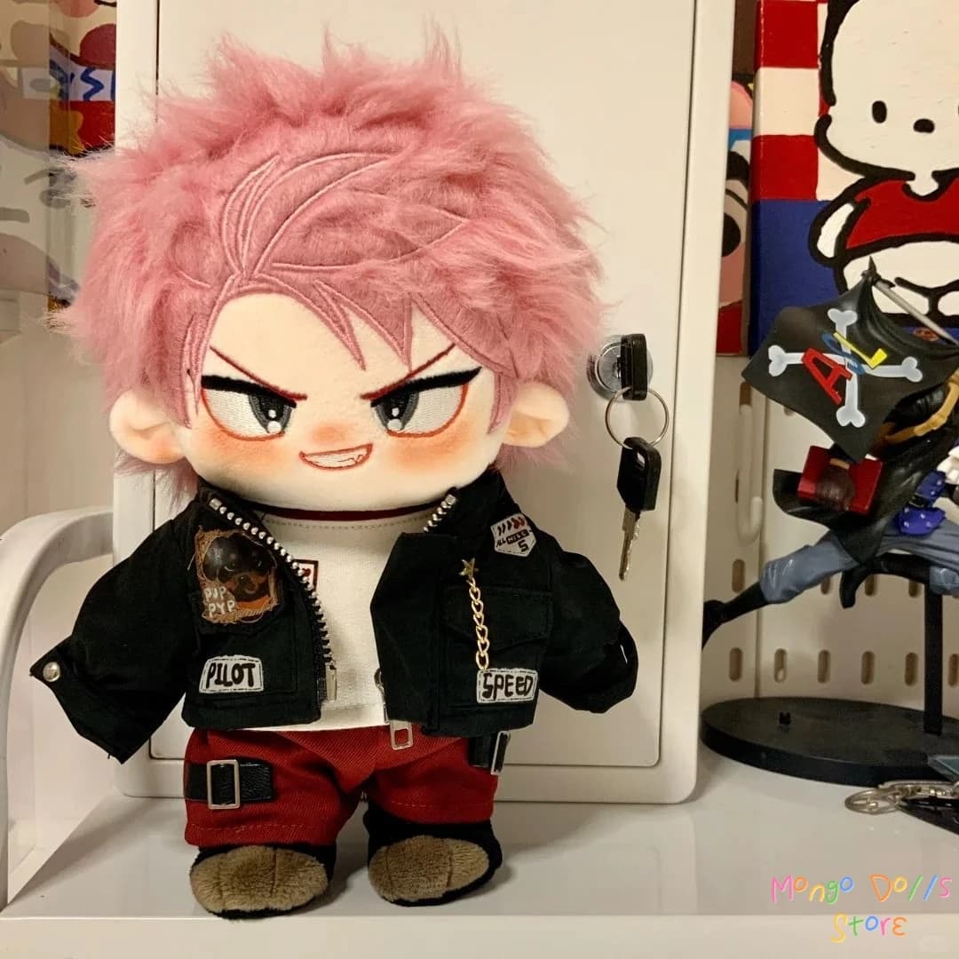 Stuffed 20CM END Natsu Dragneel Anime Figure Plush Dress Up Doll Toys Handsome Boy Adorable Plushies Doll Gifts for Children