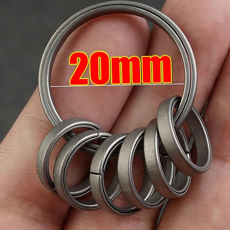 Portachiavi in Lega di Titanio 10/1 Pezzo, Ultra Leggero, Anello Portachiavi per Auto, Ciondolo per Uomo, Regalo Creativo, Accessorio Fai-da-Te