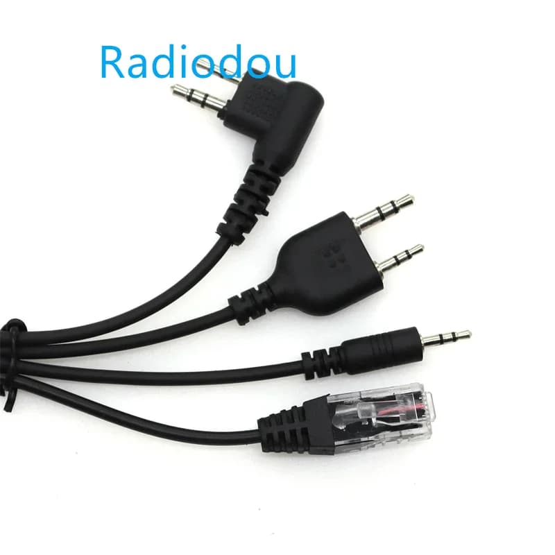 Cavo di programmazione USB 8 in 1 compatibile con radio Motorola, Kenwood, ICOM, BAOFENG, TYT, QYT.