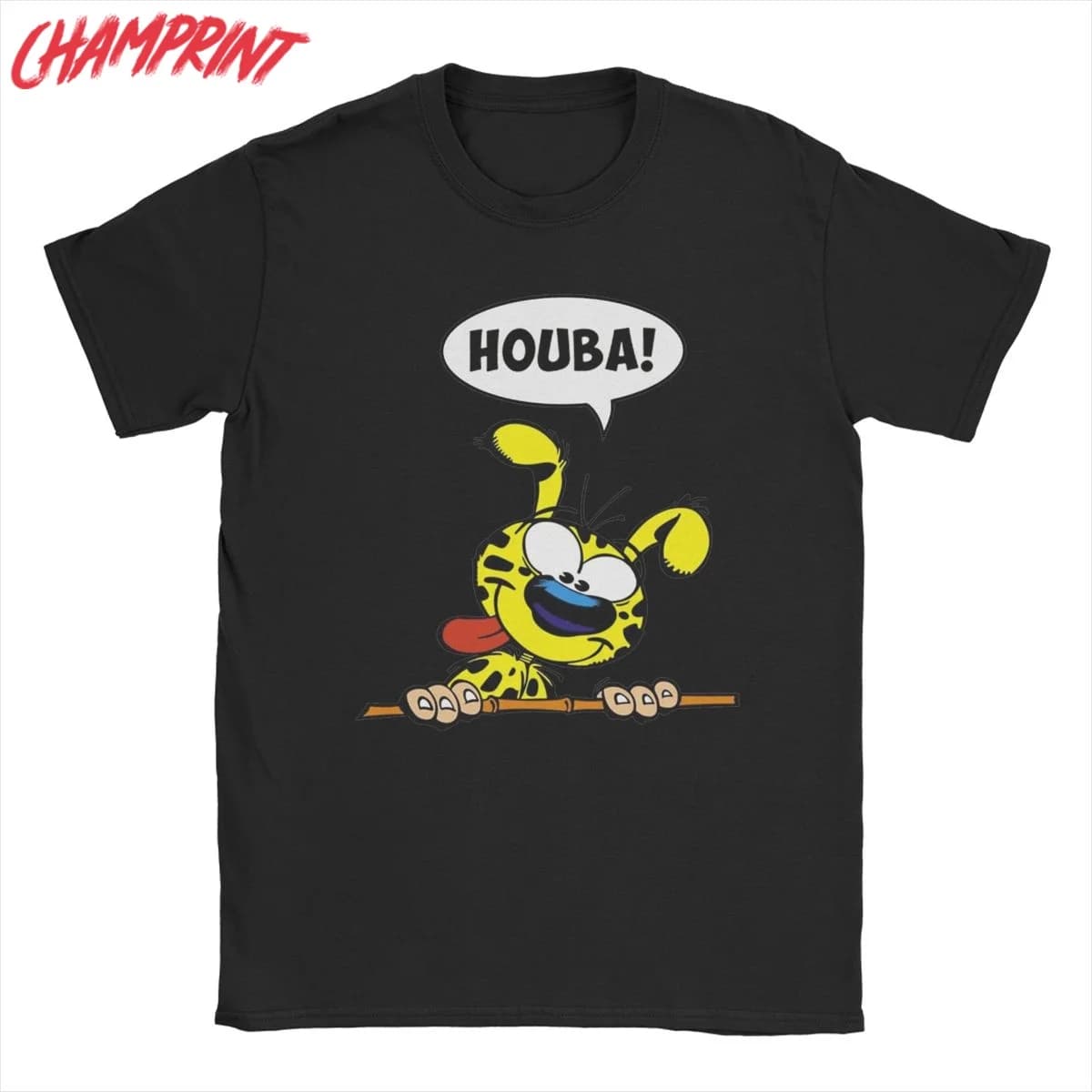 Marsupilami Huba magliette da uomo Crazy Tees manica corta O collo T-shirt puro cotone 4XL 5XL 6XL vestiti