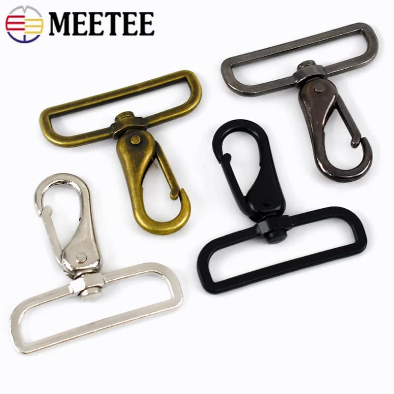 1-5Pcs 50mm Metal Swivel Lobster Clasp Plated Snap Hook for Handbag Shoulder Strap Keychain Belt Luggage DIY Craft Bag Hardware