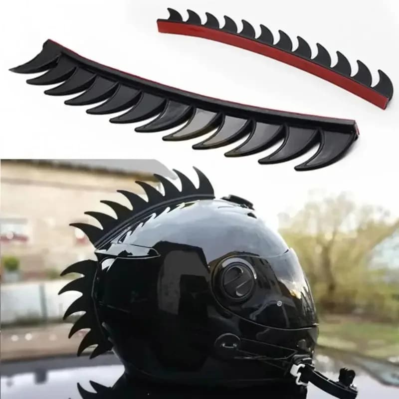 Universal Motorcycle Helmet Sticker Cockscomb Horns Decal DIY Fashion Car Decor Modified Personalized Vinyl Artwork 1 PC