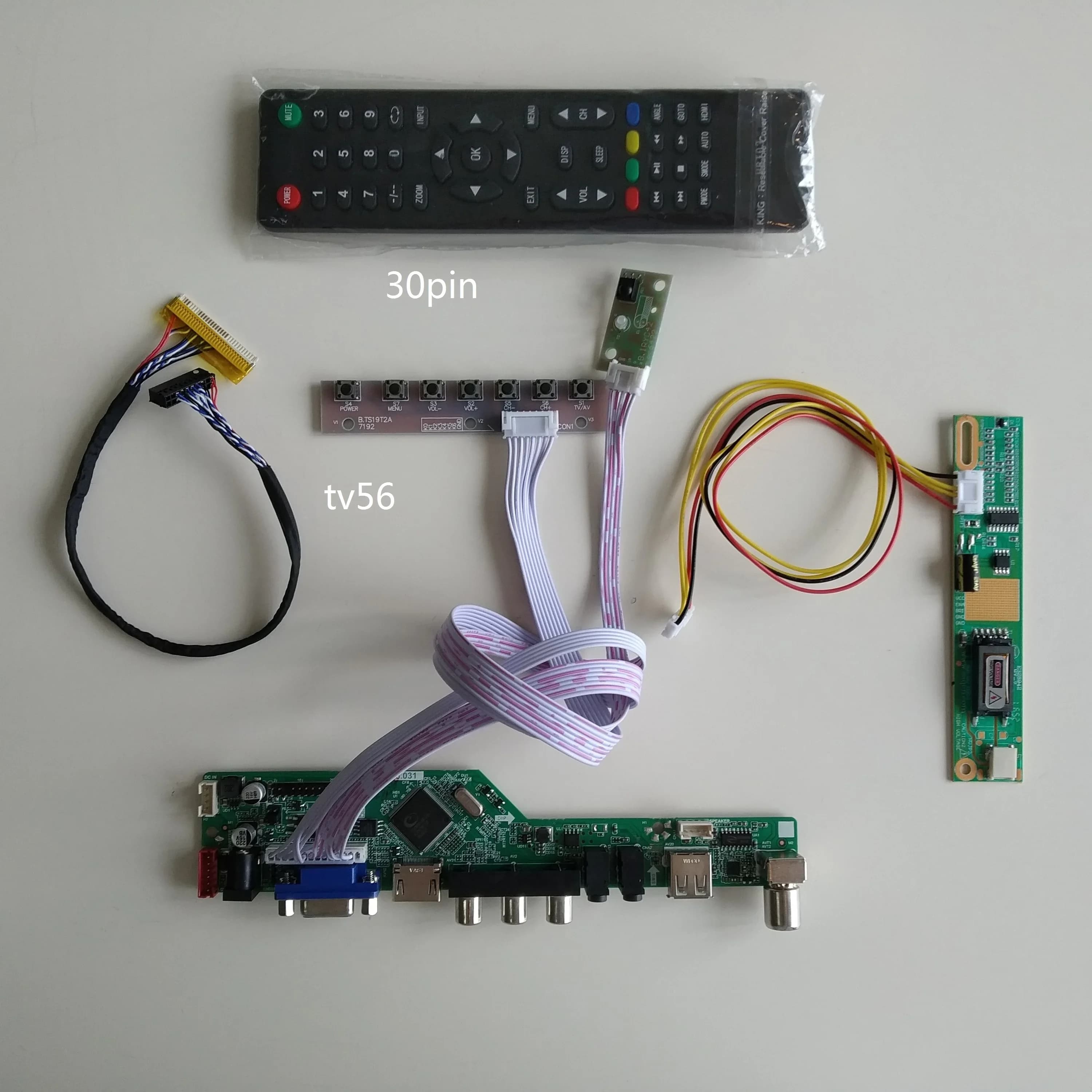 LCD LED AUDIO TV HDMI-compatible USB VGA AV Controller Board DIY Driver For LTM230HT10 1920X1080 23.0 "Cable Panel Monitor Card
