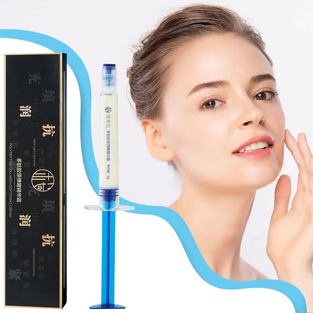 Crema viso al collagene polipeptidico per un'idratazione profonda, rassodante, elasticizzante, delicata, antirughe, per la cura quotidiana 1-10 pezzi