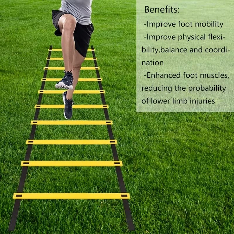 Removable portable football training agility ladder, jumping step ladder, rope ladder, speed ladder