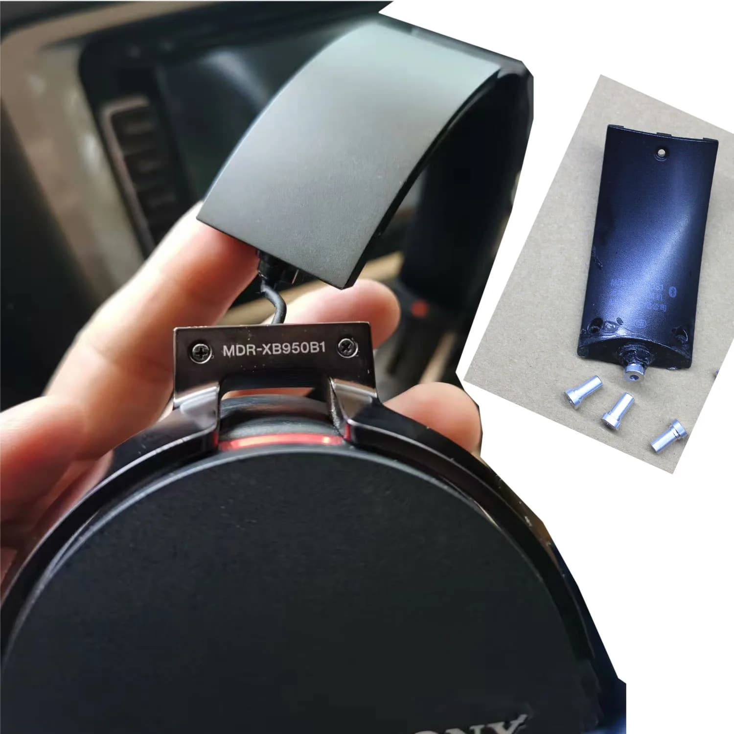Sony MDR-XB650BT MDR-XB950BT/B1 Sostituzione cerniera in metallo per cuffie, albero di rotazione di riparazione universale per cerniera rotta
