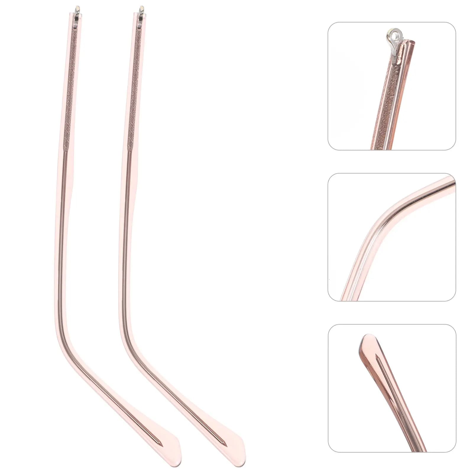1Pair Universal Glasses Arm Replacement Metal Temples Lightweight Non Slip Comfort Fit Eyewear Replacement Parts for Sunglasses