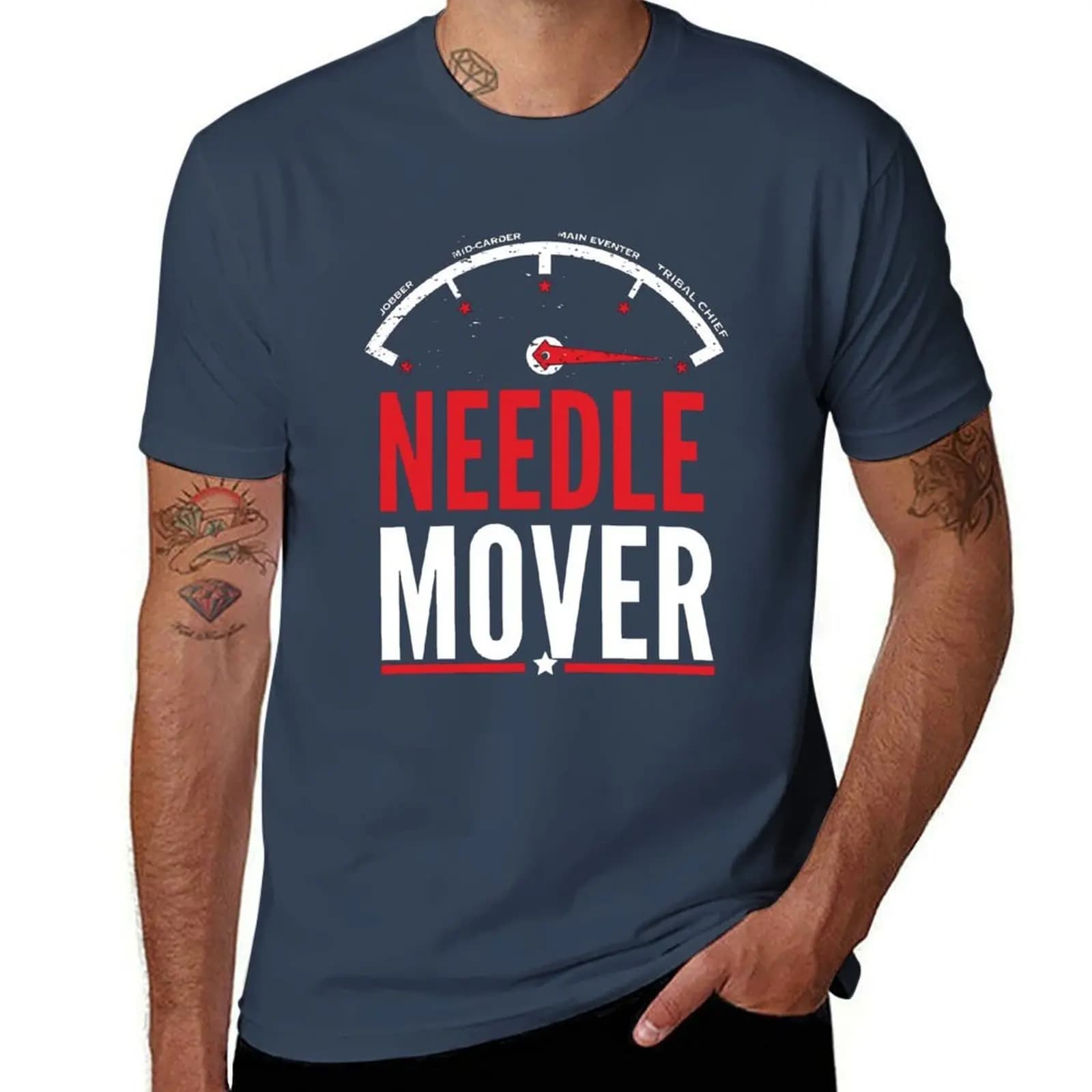 T-shirt Needle Mover da lavoro a maniche corte per tutti i giorni