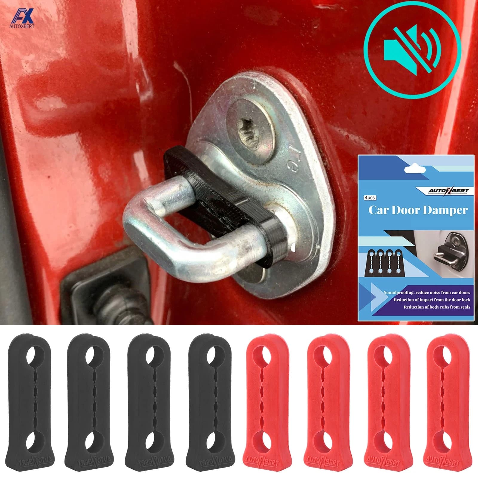 Ammortizzatore in gomma per Honda CRV CIVIC Accord Jazz Fit Pilot Odyssey HRV BR-V Stream Freed Serratura della porta Striker Buffer Smorzamento
