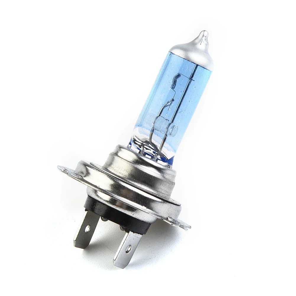 2 Pezzi Lampadine per Fari, Illuminazione Bianca 12V H7 100W, Lampade Xenon Alogene Super Luminose, Accessori per Fari Auto