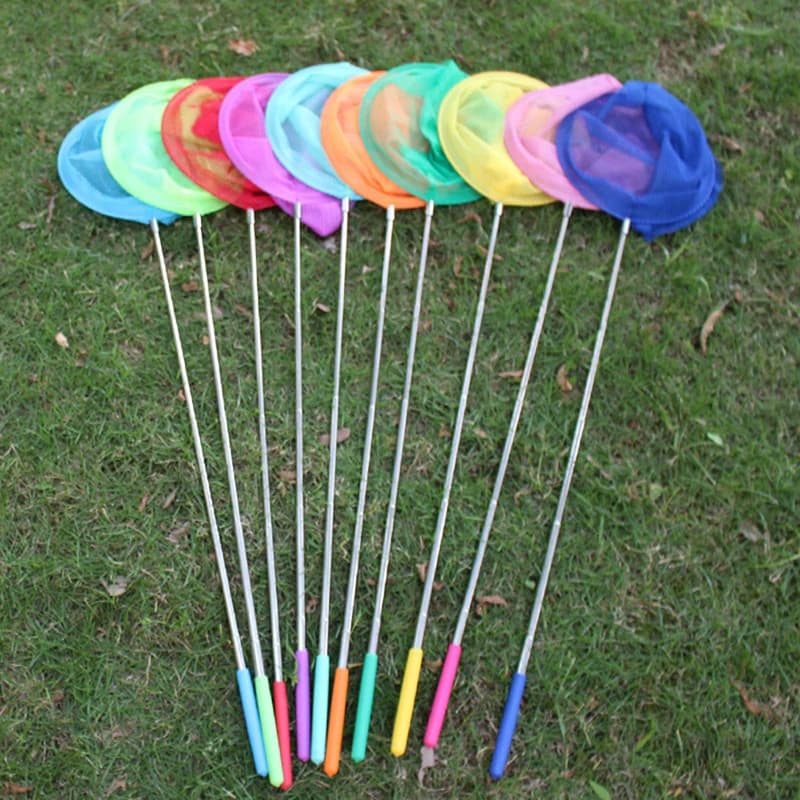 Rete da Pesca Retrattile, Rete per Insetti, Farfalle e Libellule, Rete da Pesca Portatile per Esterni, Gioco Divertente per Bambini