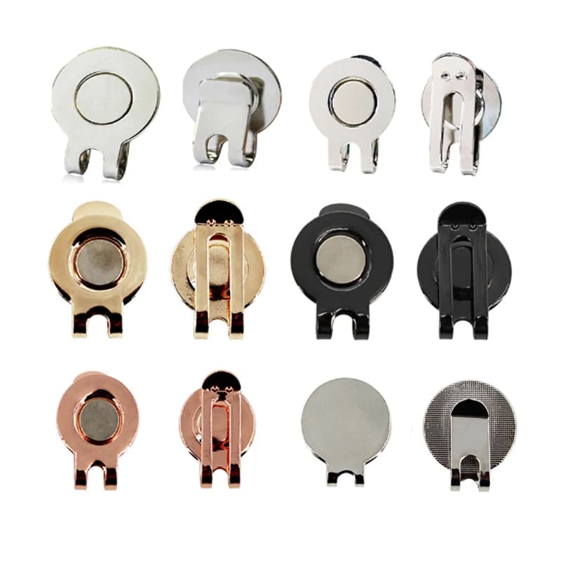 Clip per cappello da golf da 10 pezzi Clip magnetiche per berretto da golf in metallo Accessori da golf per marcatore per palline da golf Drop Ship