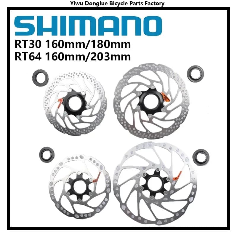 Shimano RT64 RT30 MTB Mountain Bike Bicicletta CENTRO LOCK Freno A Disco Rotore 160mm 180mm 203mm