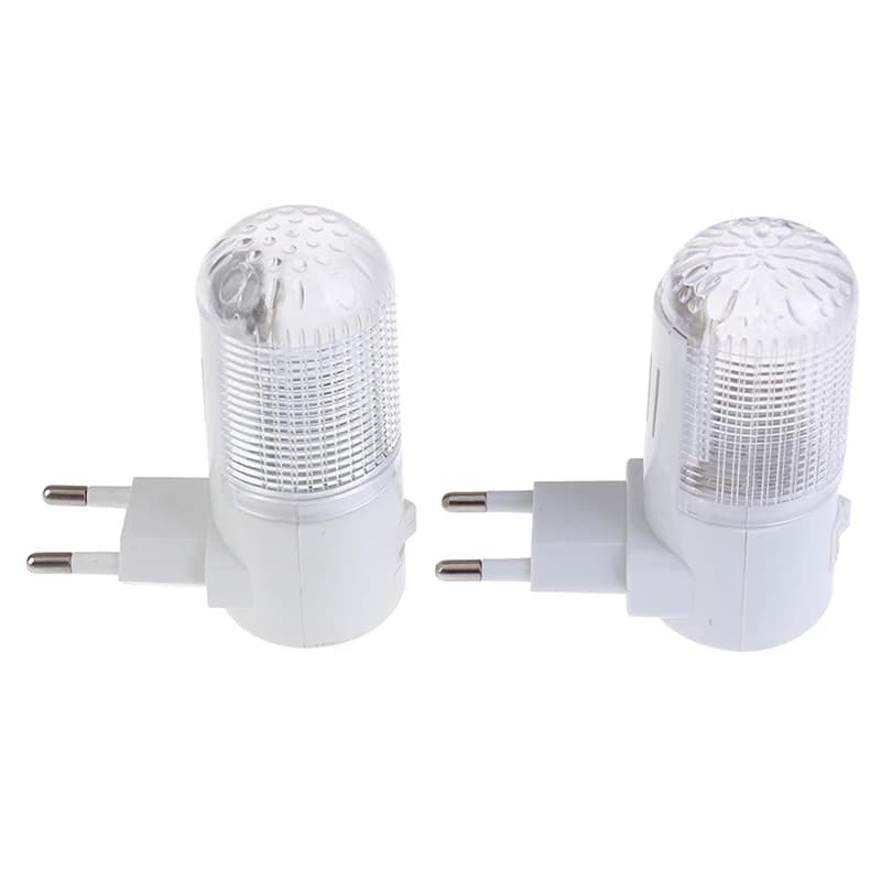 Lampada da parete a luce di emergenza da 2 pezzi illuminazione domestica luce notturna a LED spina europea lampada da comodino a parete a basso consumo energetico 4 LED 3W