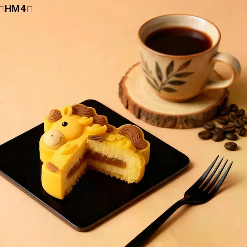 〔HM4〕 Stampo in silicone a forma di cavallo per budino, gelatina, mousse, cioccolato, cubetti di ghiaccio, strumento per la cottura fai da te, stampo per dessert, regalo per l'anno del cavallo