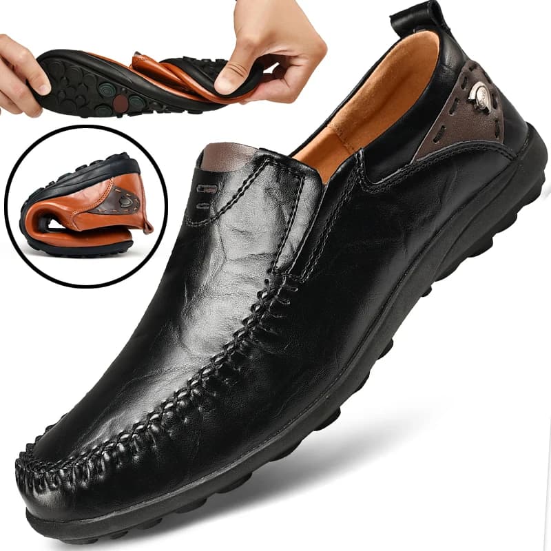 Men's Leather Casual Shoes Fashion Comfortable Sneakers Designer Shoes for Men Spring Moccasins Driving Slip on Shoes Loafers