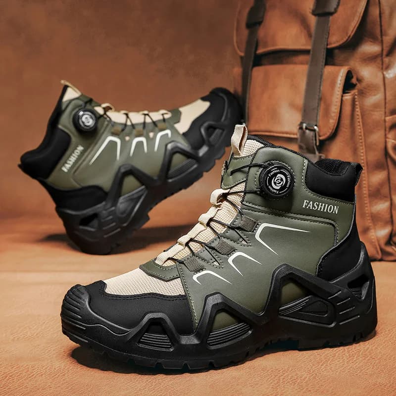 Scarponi da trekking da uomo Scarpe sportive da passeggio stabili per il tempo libero all'aperto traspiranti Scarpe da trekking da viaggio da lavoro in pelle comode e versatili