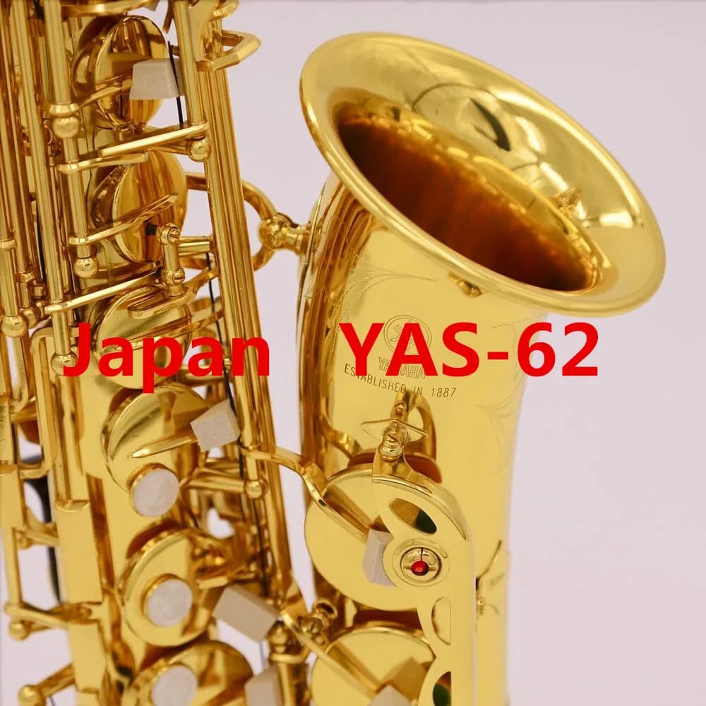 YAS-62 Alto saxophone professional Alto saxophone series gold lacquer saxophone brass manufacturing