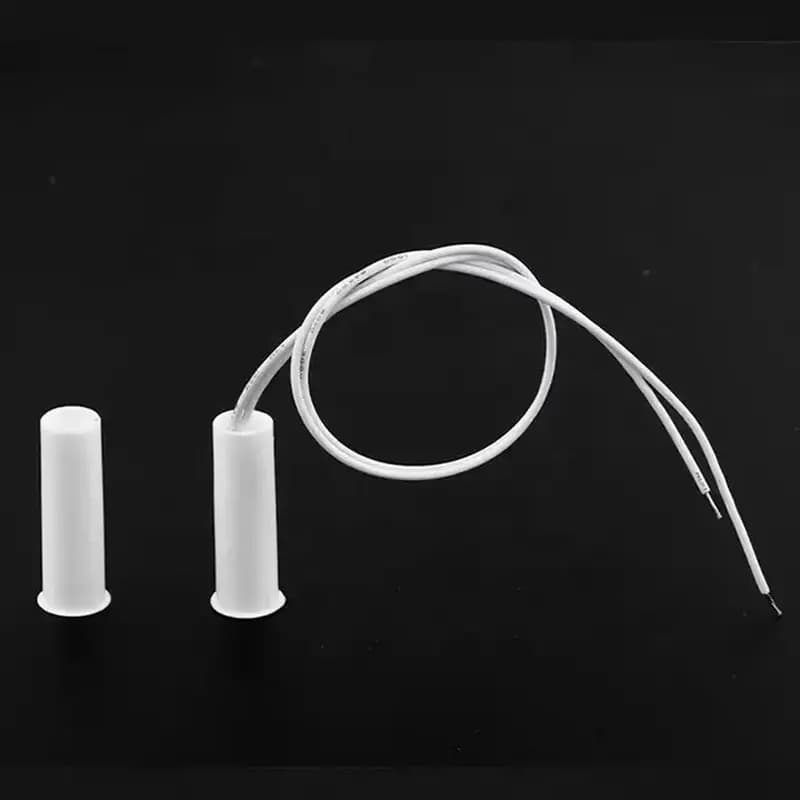 Sensore di contatto magnetico per porte e finestre da 10 pezzi cablato DC12/24V con interruttore Reed OKI per sistema di allarme di sicurezza domestica