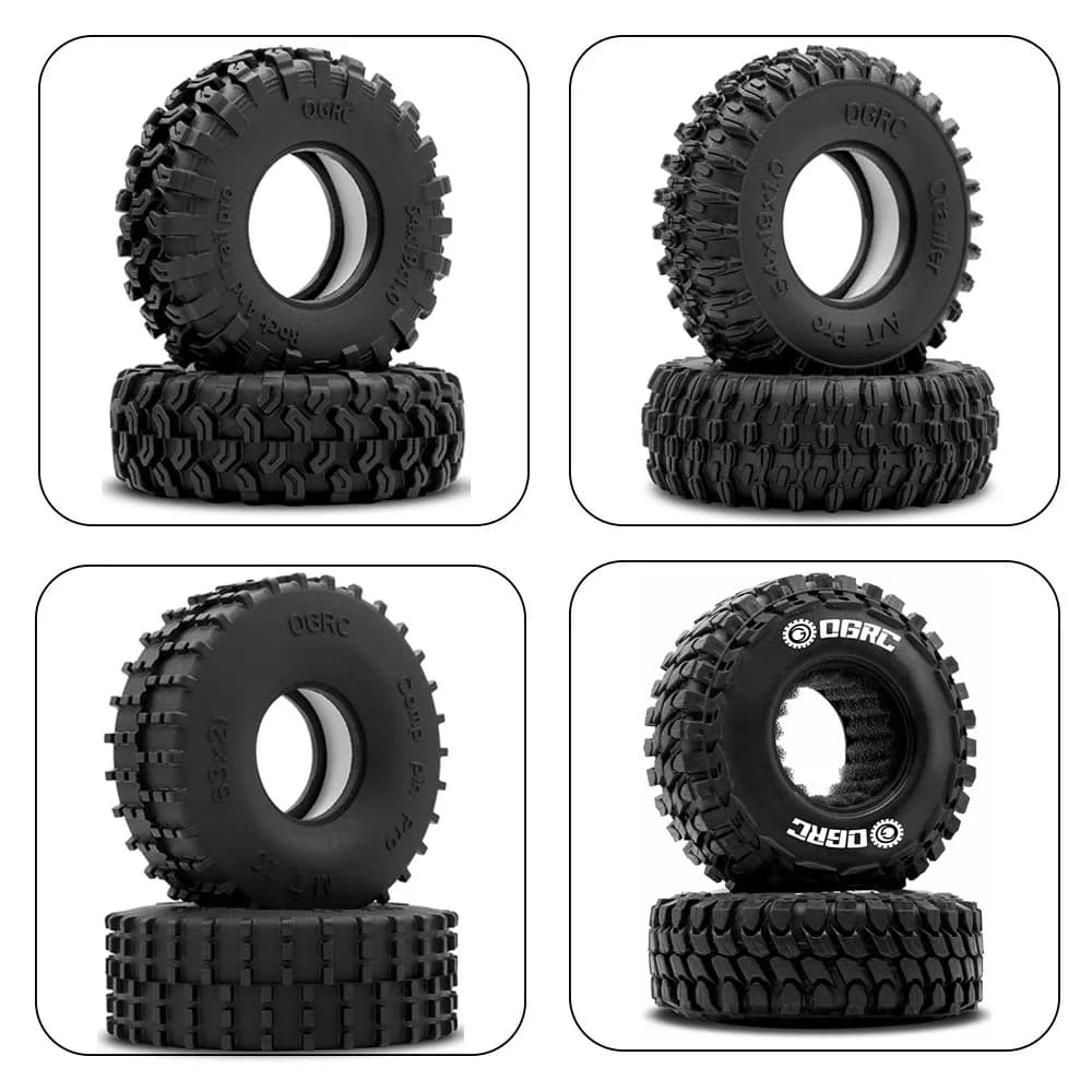 Esilun 1.0 RC pneumatici da competizione perni pneumatici per 1/18 TRX4M 1/24 SCX24 Gladiator Bronco C10 JLU DB FCX24 RC Crawler Car Rock Buggy