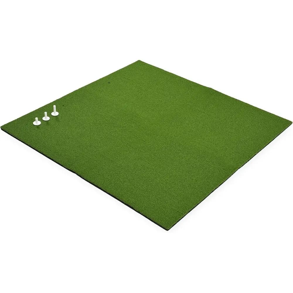 Tappetino da Golf Portatile 5x5 in Erba Sintetica con Tee in Gomma e Borsa per il Trasporto