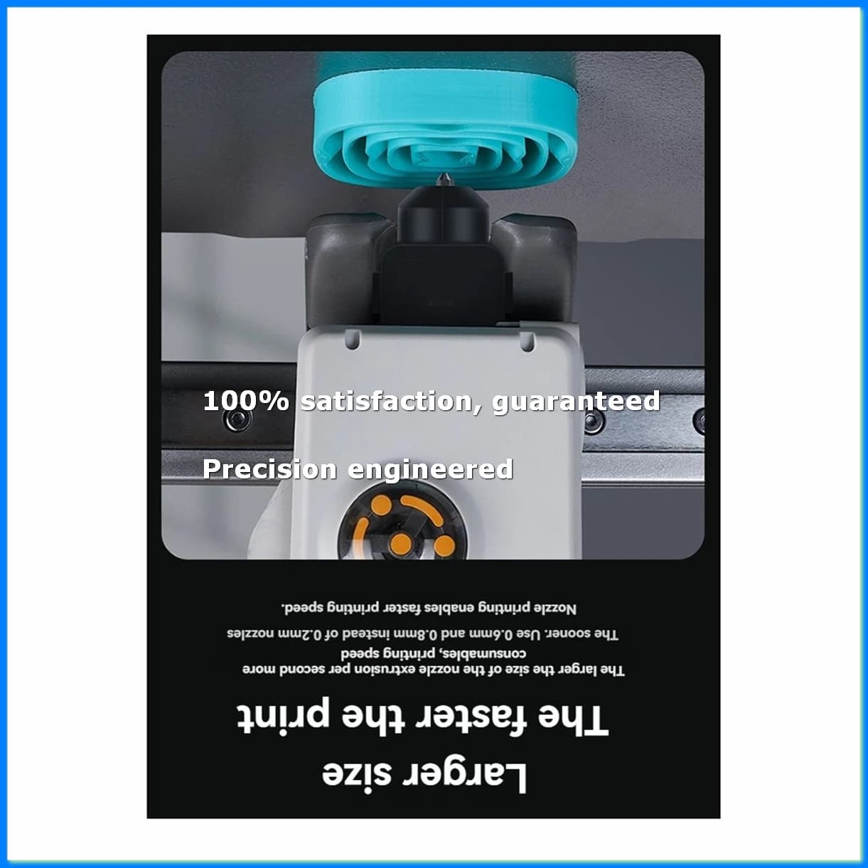 Kit Hotend Aggiornato per A1/A1 Mini con Ugello in Acciaio Temprato, Dissipatore di Calore in Ottone, Prestazioni Migliorate per Stampanti 3D - A09I