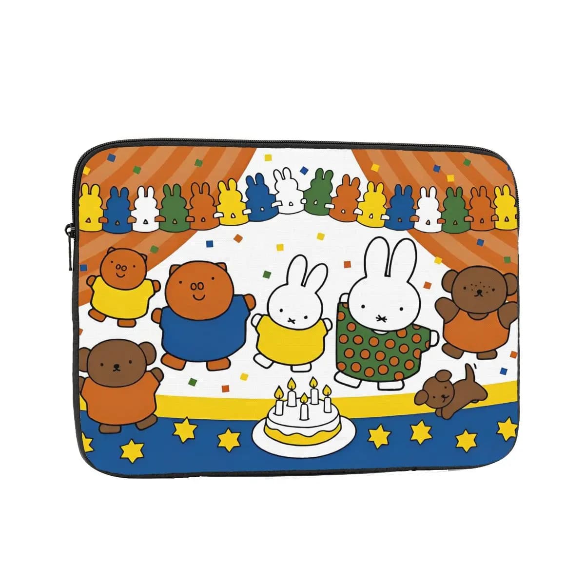 Shockproof Case 12 13 15 17 Inch Men Women Kawaii Miffyy Laptop Liner Sleeve for Macbook Air Pro Rabbit Notebook Bag Case