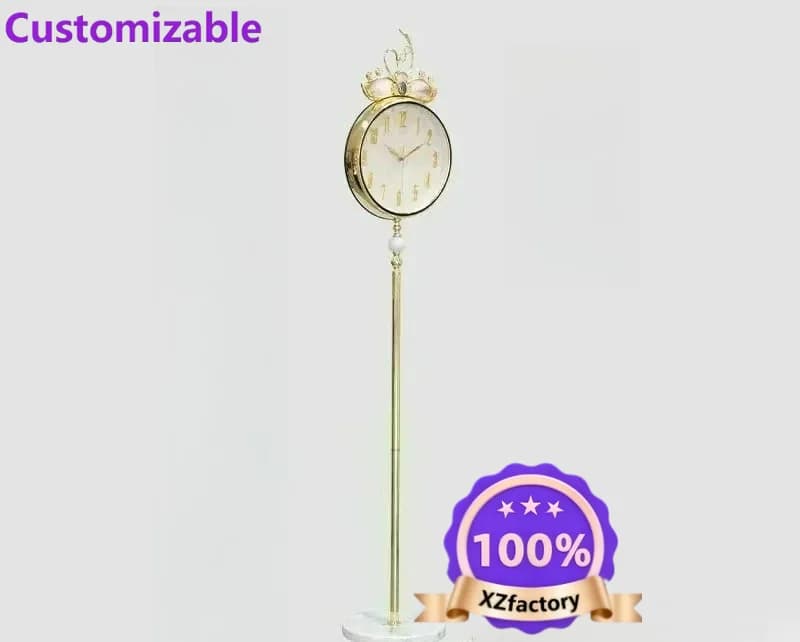 Factory Direct 2026 European Nordic light luxury quartz clock simple and fashionable household ornament turning page pendulum