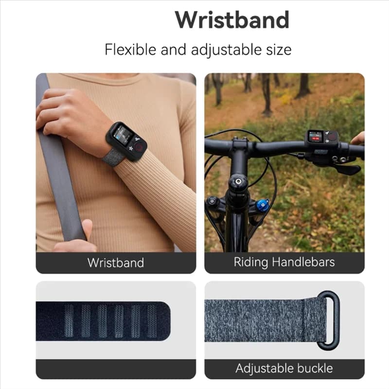 ELECT-T13 Waterproof Bluetooth remote control for Gopro Hero13 12 11 10 9 8 Max with wrist strap for Action Camera accessories