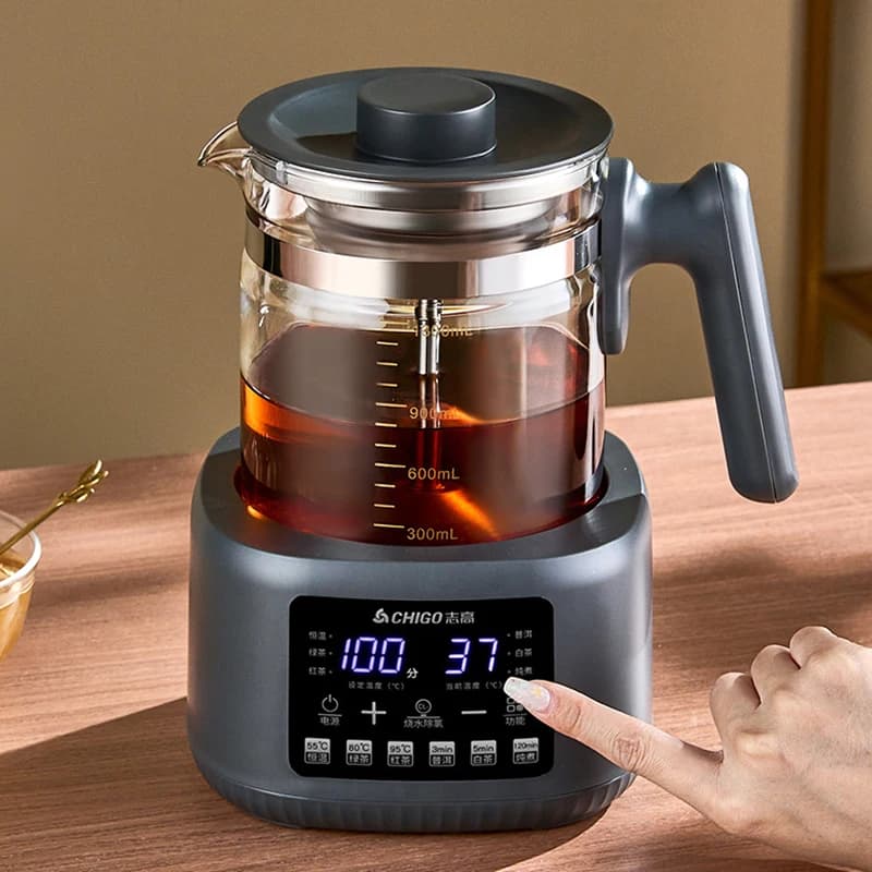 1300ml Multifunction Electric Kettle with Steam Spray, Constant Temperature Regulator for Milk and Tea, Thermostatic 72h