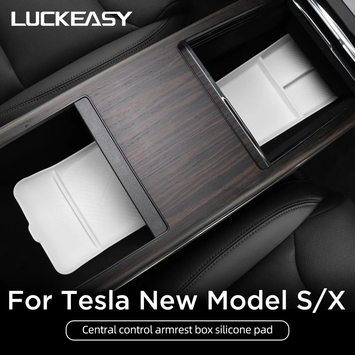 For Tesla Model SX 2024 2025 Wireless charging pad Central control Silicone Pad Box Storage Pad Interior accessories