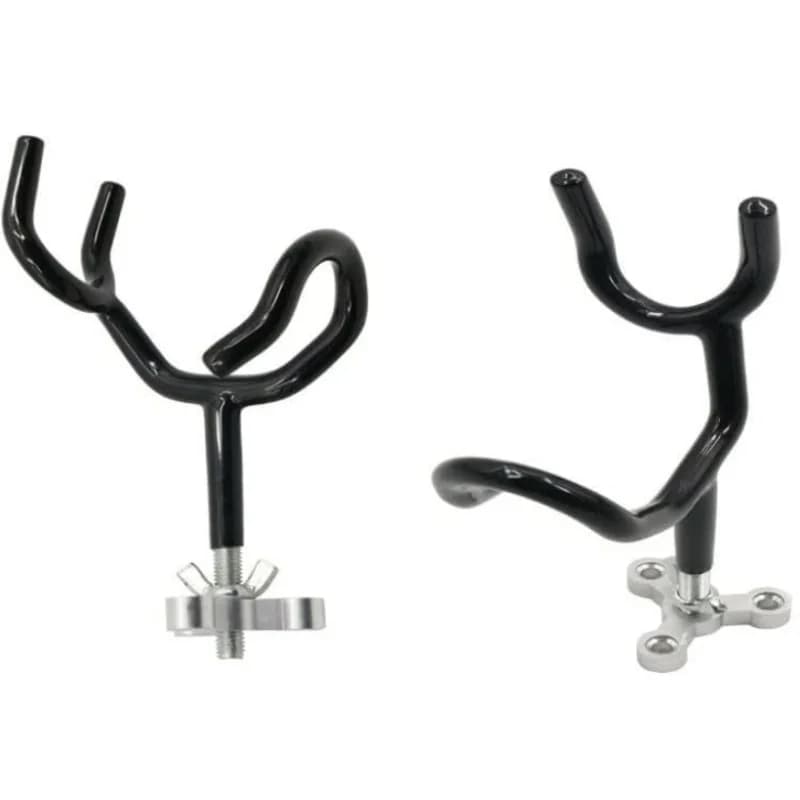 ISURE MARINE 2PCS Boat Fishing Pole Holders Steel Sure Grip 20 Degree Angle Rod Holder With Mounting Base Fishing Rod Holder