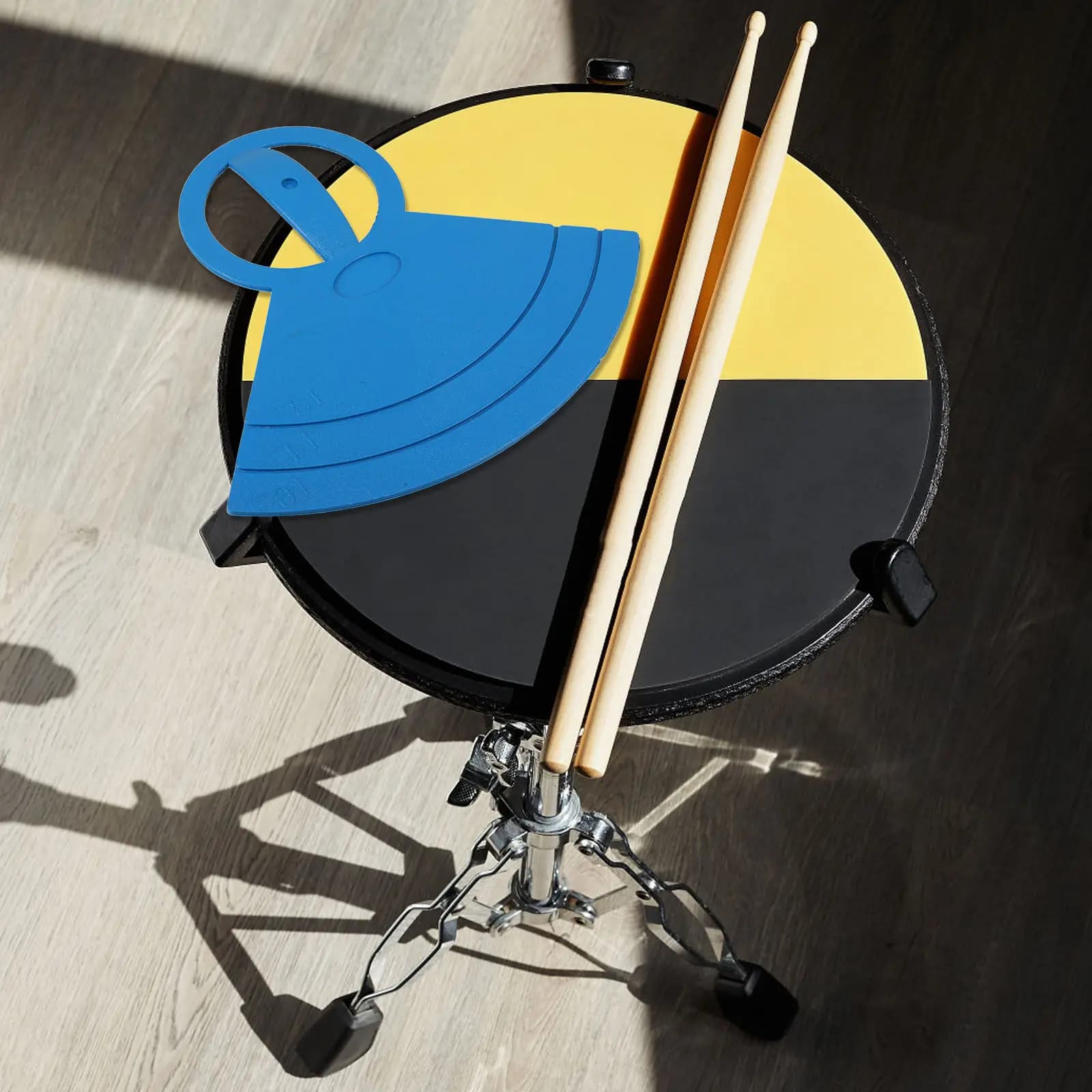 Rubber Silent Drum Mute Pad Noise Reduction Sound Dampening Drum Practice Pad for Drummers Home Use Cymbal Mute