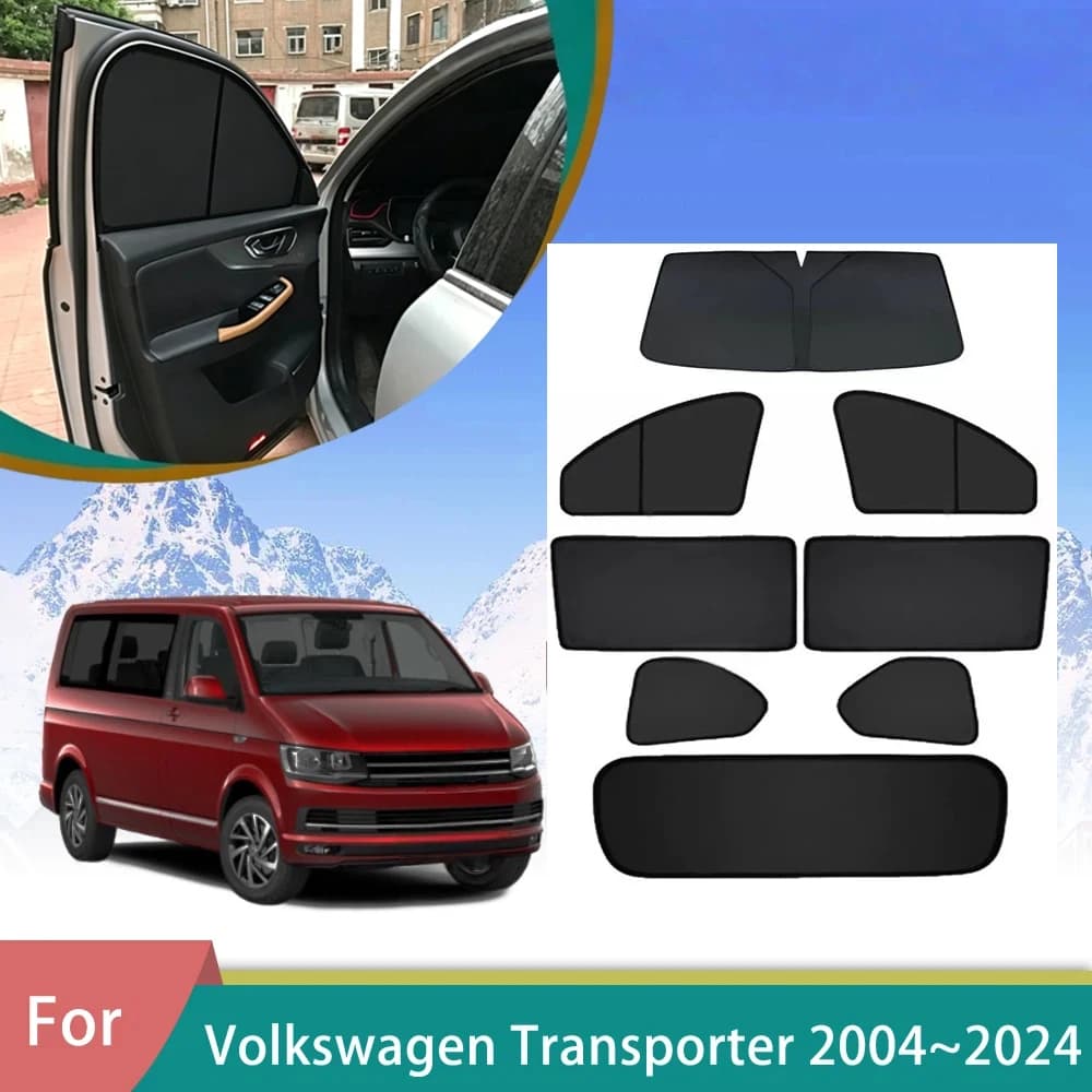 For Volkswagen VW Transporter T5 T6 2004~2024 2016 2018 2023 Window Curtains Sunshade Shading Privacy Shading Visor