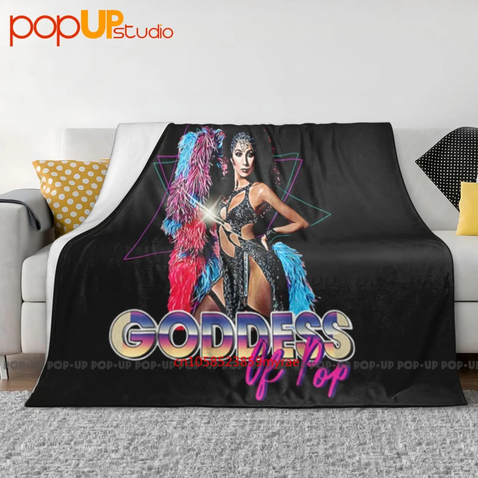 Cher Singer Actor Coperta ultra morbida trapunta invernale Copridivano Copriletto