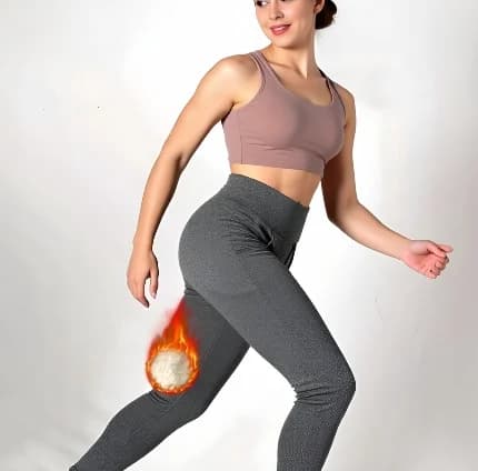 Leggings da donna con fodera in peluche Pantaloni termici spessi e caldi invernali da donna elasticizzati a vita alta prevengono leggings caldi e freddi