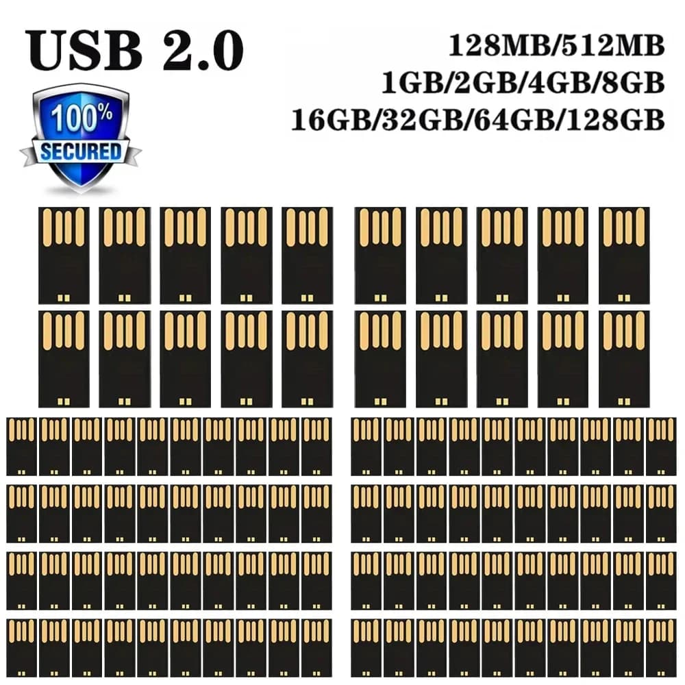Memoria flash UDP USB 2.0 all'ingrosso ad alta velocità 4 GB 8 GB 16 GB 32 GB 64 GB 128 GB disco U corto chip semilavorato pendrive Spedizione veloce