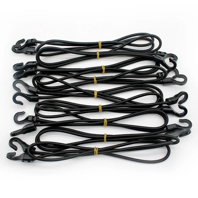 0.4m/1m/1.5m/2m Heavy Duty Elastico Bungee Shock Cord Strap Stretch Gancio di Plastica Bagagli Per Auto Tenda Kayak Barca Canoa Bici Corda cravatta
