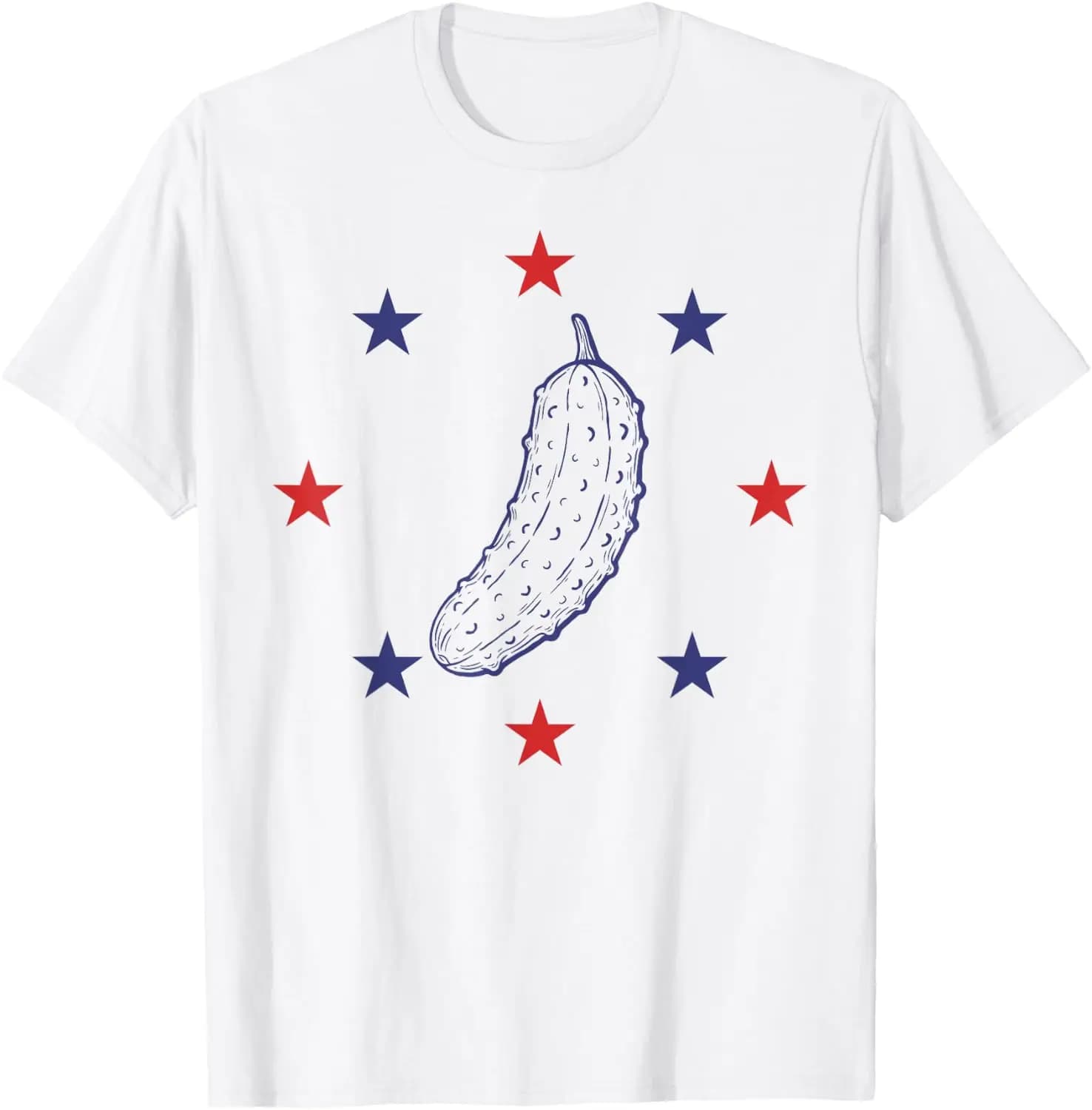Here For The Juicy Pickles Couples Matching 4Th Of July T-Shirt Women's and Men's Unique Prints, Comfortable, Soft, Holiday Gift, Personalized , Comedy, Women's and Men's