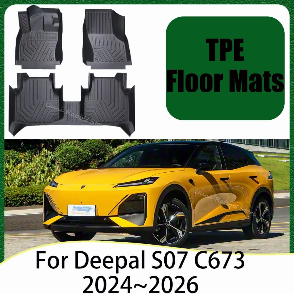 Per Deepal S07 C673 2024 ~ 2026 2025 LHD Auto TPE Tappetini Resistente ai graffi Tappeti Protezione Pad Accessori interni