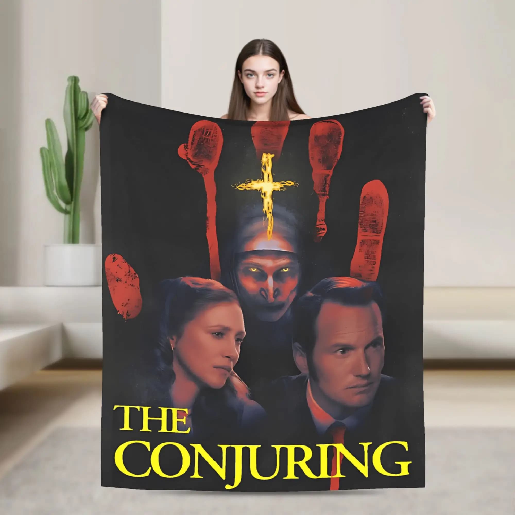 The Conjuring Last Rites Blankets Soft Warm Plush Throw Blanket For Couch Chair Sofa Bed Travel Flannel Bedspread Bed Cover