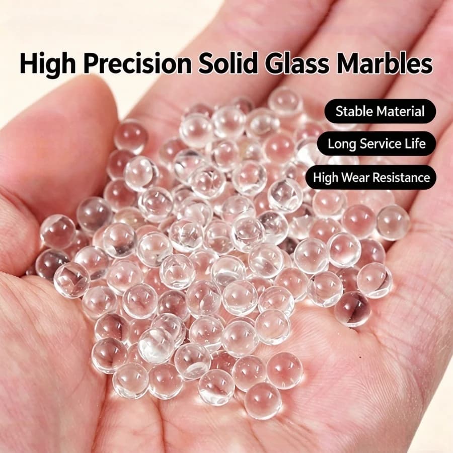 7mm 8mm 9mm 10mm Glass Balls Transparent Solid Marble for Slingshot Shooting Laboratory Equipment Traditional Marbles Games