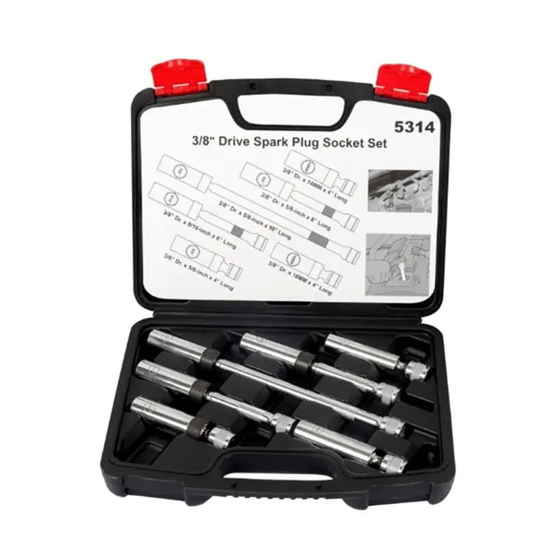 【OFFERTA LAMPO!】Set di 6 Bussole Magnetiche Girevoli per Candele - Attacco da 3/8 Pollici (9/16\", 5/8\", 14mm, 16mm), 6 e 12 Punte