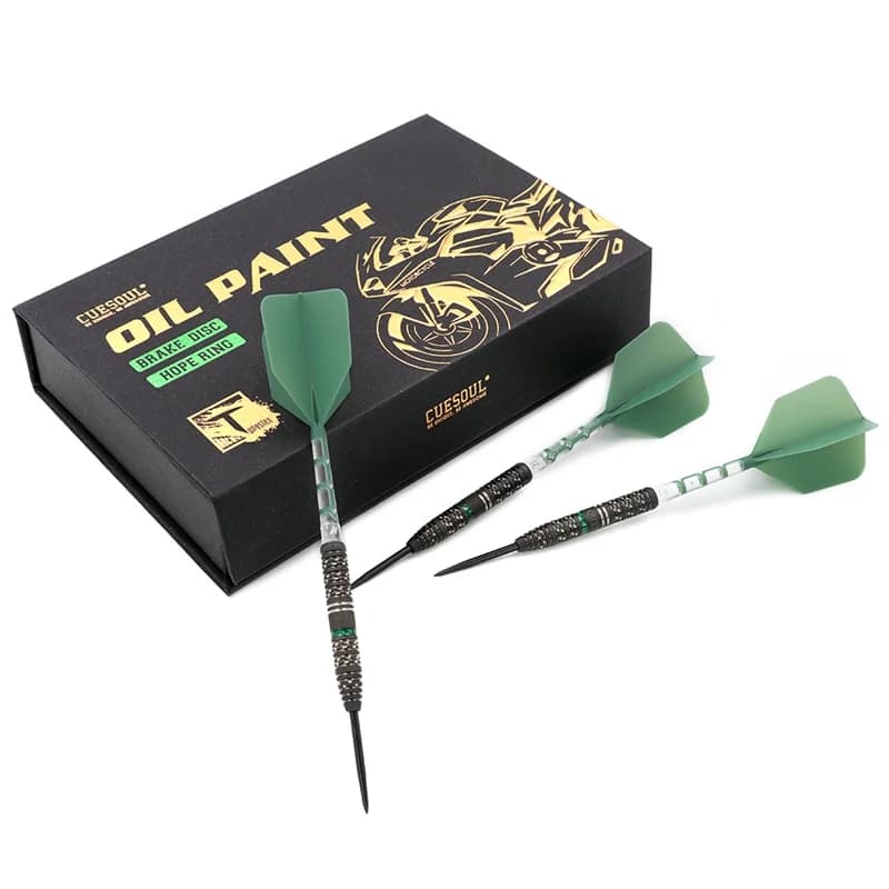 CUESOUL DISCO FRENO 19/21g Punta in acciaio al 90% / Freccette con punta morbida Set di freccette in tungsteno con volo ROST T19