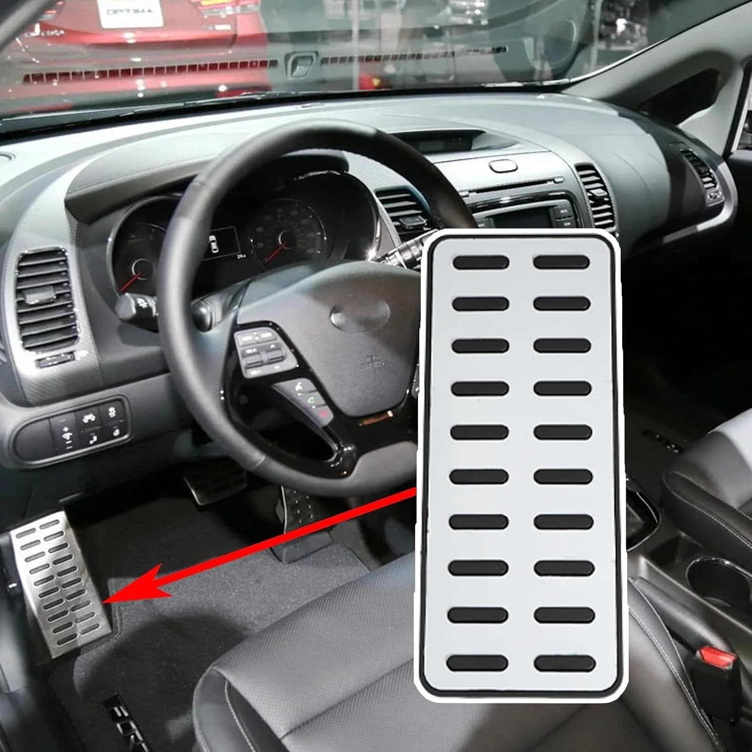 1 PCS Auto Poggiapiedi Pedale Della Copertura per Hyundai Elantra i30 Santa Fe Tucson KIA Optima K5 ecc. Accessori Poggiapiedi
