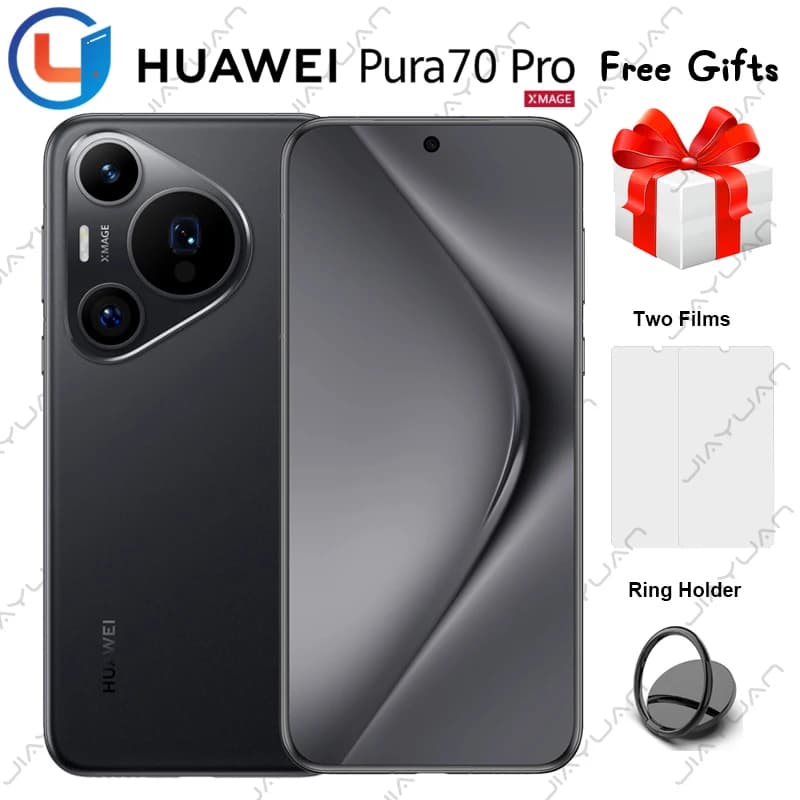 Telefono cellulare originale Huawei Pura 70 Pro 5G da 6,8 pollici Kunlun Glass 2 schermo Kirin 9010 Octa Core Camera 5050mAh NFC Smartphone